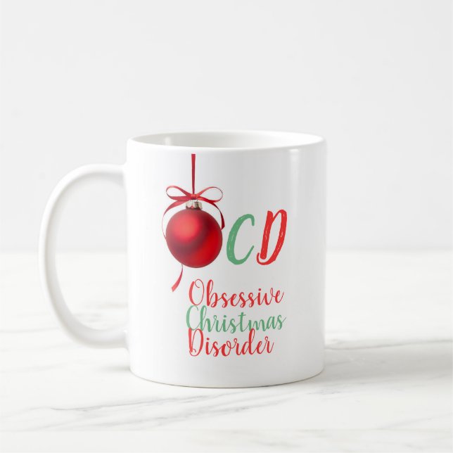 Tvångsmässig juloordning kaffemugg (Vänster)