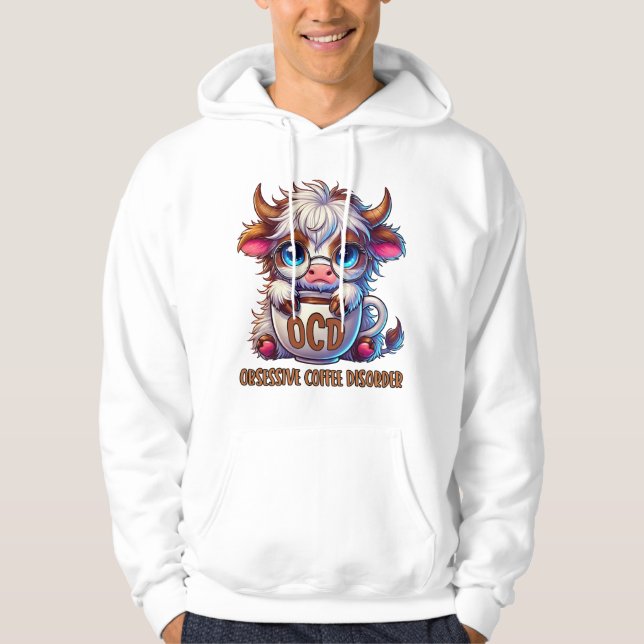 Tvångsmässig kaffestörning hoodie (Framsida)