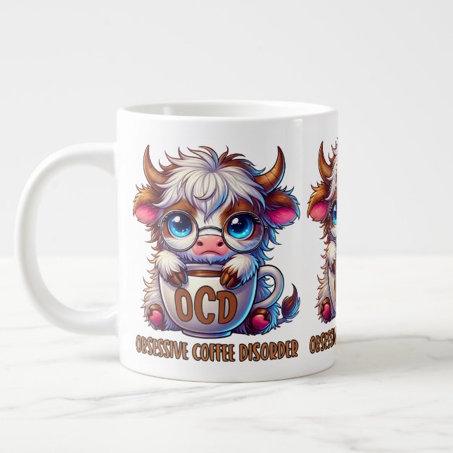 Tvångsmässig kaffestörning jumbo mugg (Vänster)