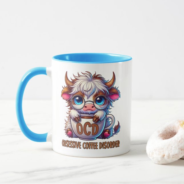 Tvångsmässig kaffestörning  mugg (Med munk)