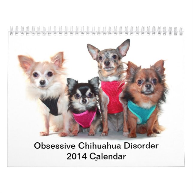 Tvångsmässig kalender för Chihuahuaoordning 2014 (Omslag)