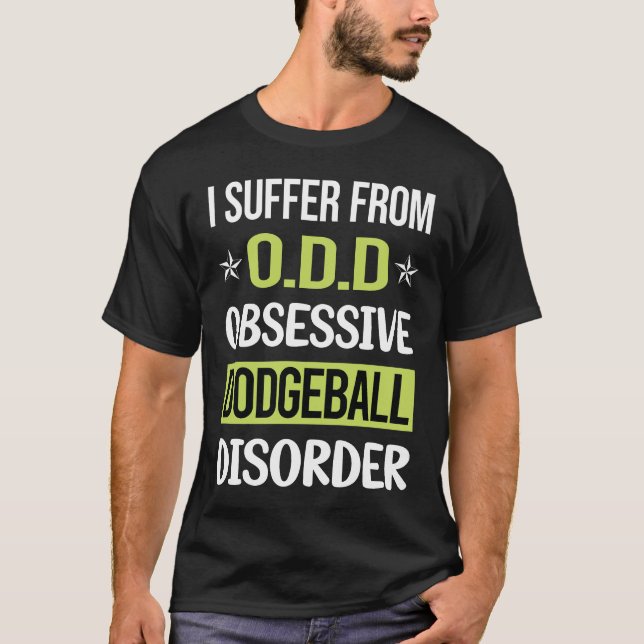 Tvångsmässig Kärlek Dodgeball T Shirt (Framsida)