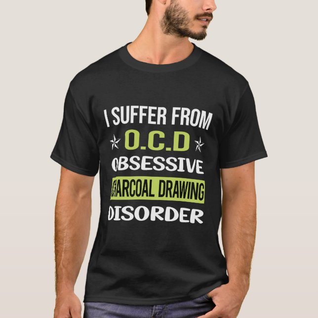 Tvångsmässig kärlek Kolteckning T Shirt (Framsida)