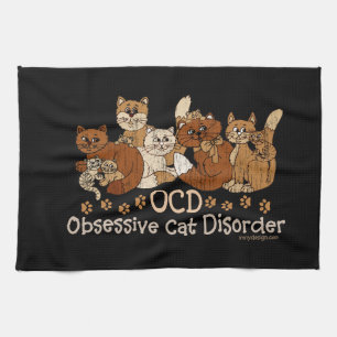 Tvångsmässig kattoordning för OCD Kökshandduk