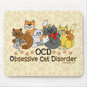 Tvångsmässig kattoordning för OCD Musmatta