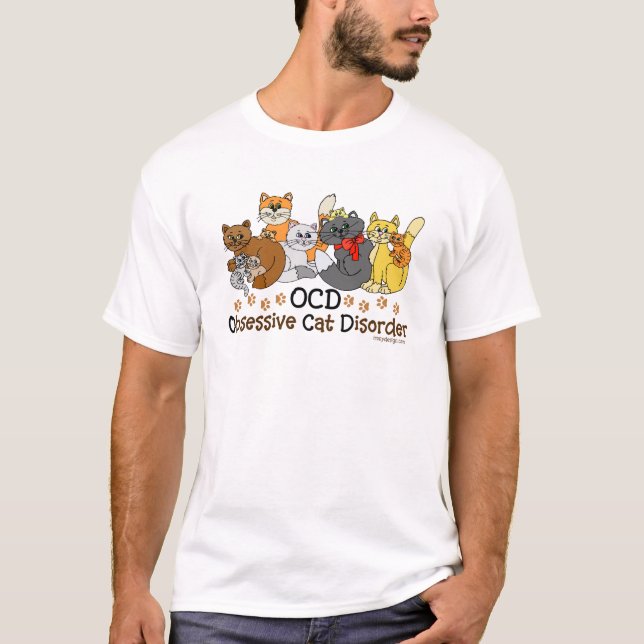 Tvångsmässig kattoordning för OCD Tee (Framsida)