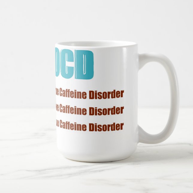 Tvångsmässig koffeinoordning för OCD Kaffemugg (Höger)