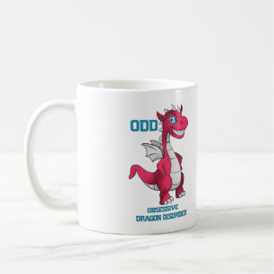 Tvångsmässig röd drakemugg kaffemugg