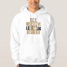 Tvångsmässig schackoordning sweatshirt med luva