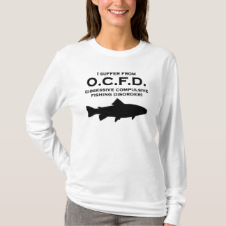 Tvångsmässig tvångsmässig fiskeoordning t-shirt