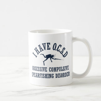 Tvångsmässig tvångsmässig Spearfishing oordning Kaffemugg