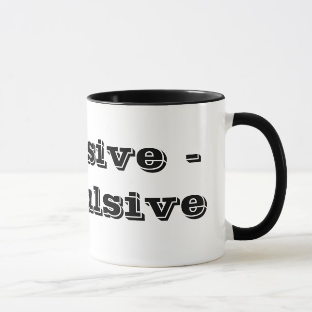Tvångsmässigt - tvångsmässigt mugg (Höger)