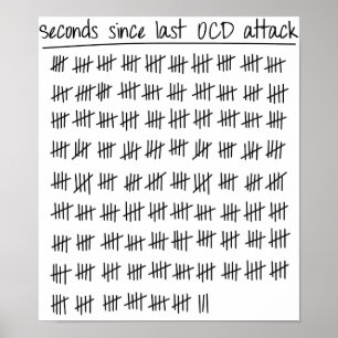 tvångssyndrom OCD tally Poster
