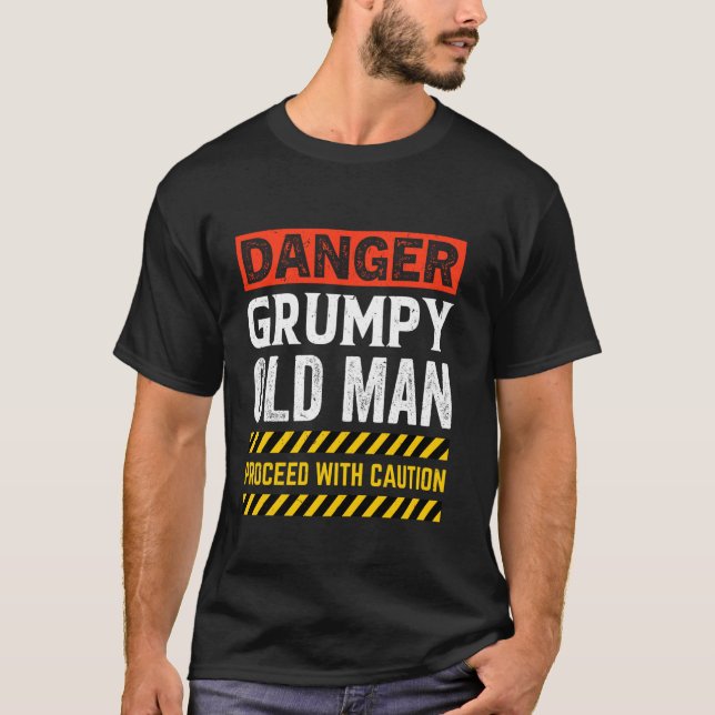 Tvär gammal man t shirt (Framsida)