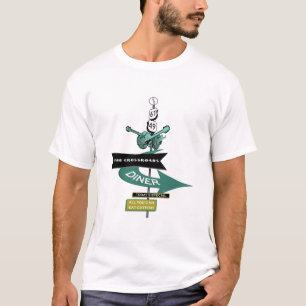 Tvärgatavintagemiddagen undertecknar t shirt