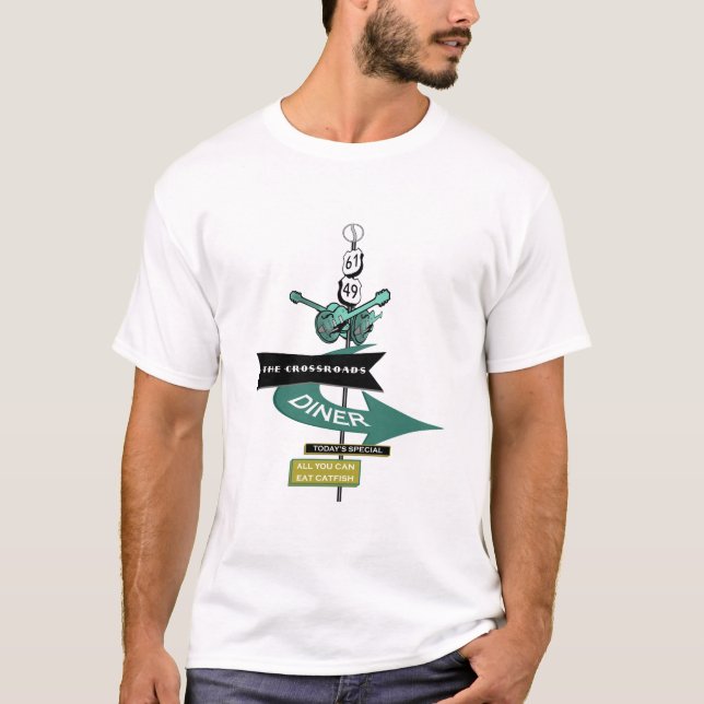 Tvärgatavintagemiddagen undertecknar t shirt (Framsida)