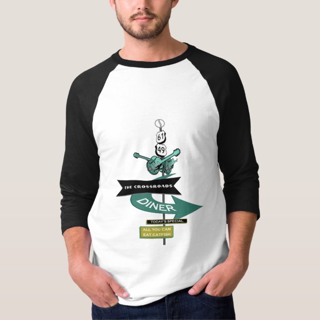 Tvärgatavintagemiddagen undertecknar t-shirt (Framsida)