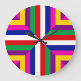 Tvärsnitt av en stjärna – Röd/Vit – Balanserad Stor Klocka