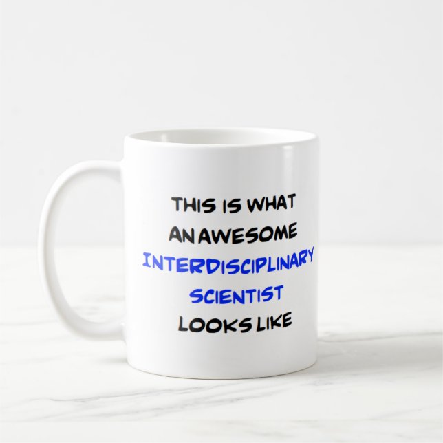 tvärvetenskaplig forskare, fantastisk kaffemugg (Vänster)