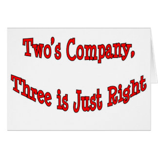 Tvås företag. hälsningskort