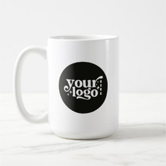 Tvåsidig anpassad företagslogotyp kaffemugg