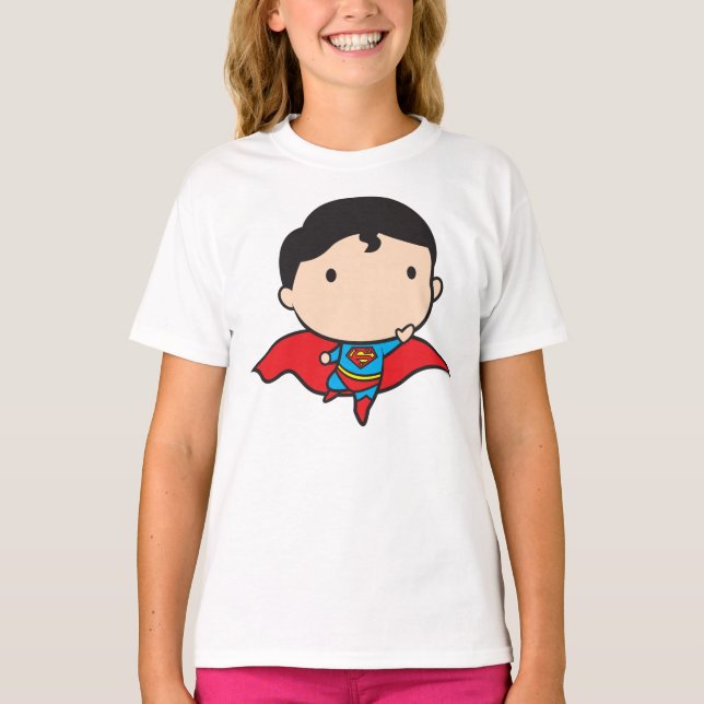 Tvåsidig Chibi Superman T Shirt (Framsida)