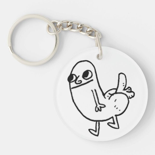 (Tvåsidig) Dickbutt keychain, (Framsidan)