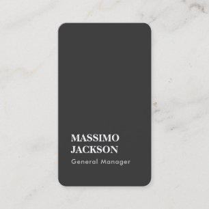 Tvåsidig Enkel Grå Trend Minimalistisk Professione Visitkort