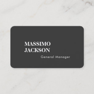 Tvåsidig Enkel Grå Trend Minimalistisk Professione Visitkort