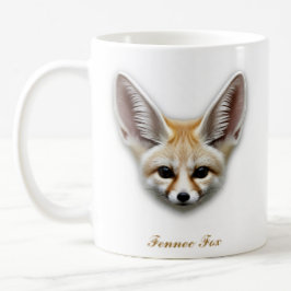 Tvåsidig Fennec Fox Coffee Mugg-design Kaffemugg
