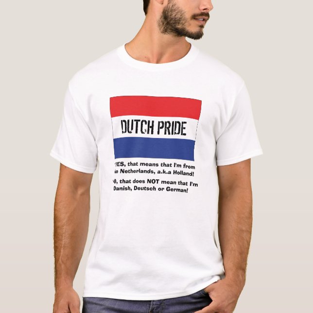 (Tvåsidig) holländsk pride, T-shirt (Framsida)