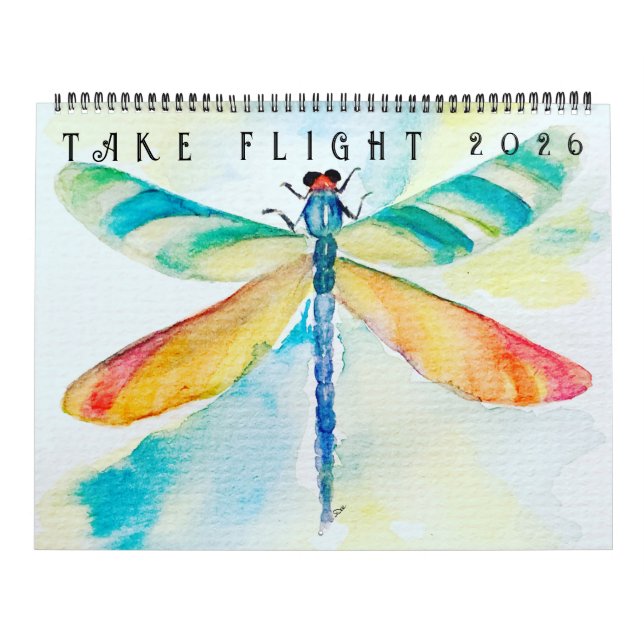 Tvåsidig kalender Take Flight (12 månader) (Omslag)