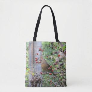 Tvåsidig kardinal Tote Bag Tygkasse