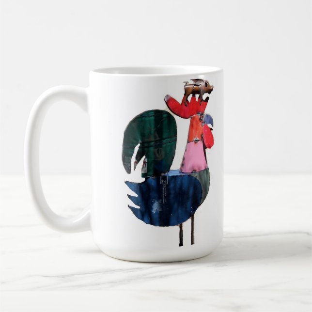 (Tvåsidig) knackningknackningmugg, Kaffemugg (Vänster)