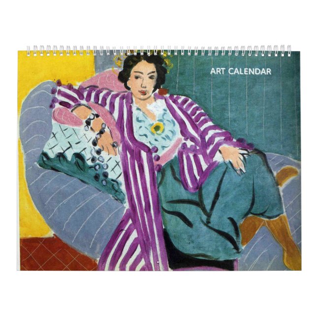Tvåsidig konstkalender kalender (Omslag)