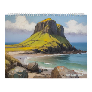 Tvåsidig konstkalender kalender