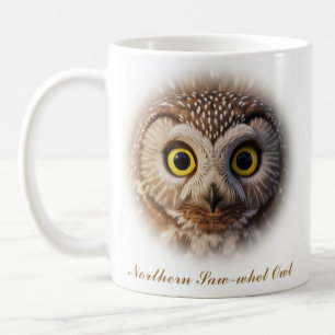 Tvåsidig nordhavsvik-Mugg-design för Uggla-kaffe Kaffemugg