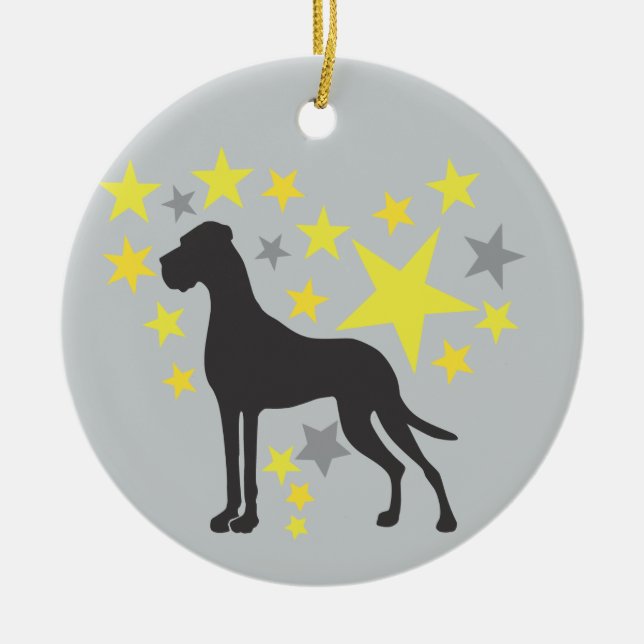 Tvåsidig ornamentik julgransprydnad keramik (Framsidan)