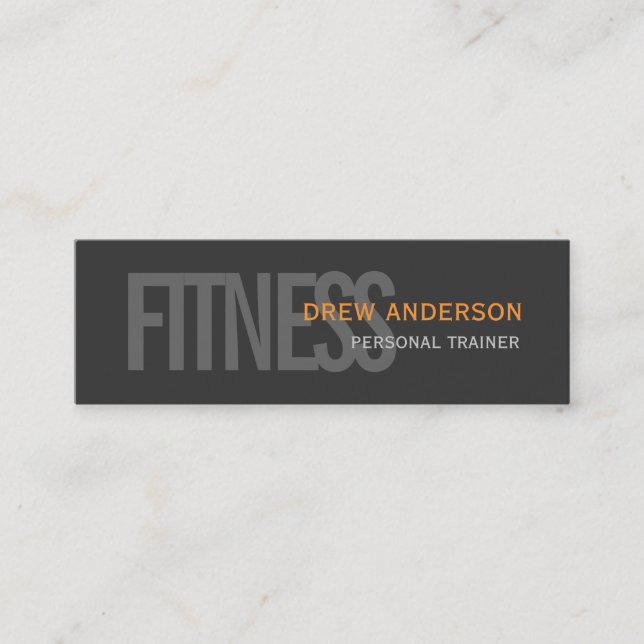 Tvåsidig personlig tränare Modern professionell Mini Visitkort (Framsida)