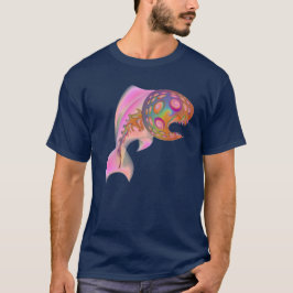 Tvåsidig psykedelisk fisktröja t shirt