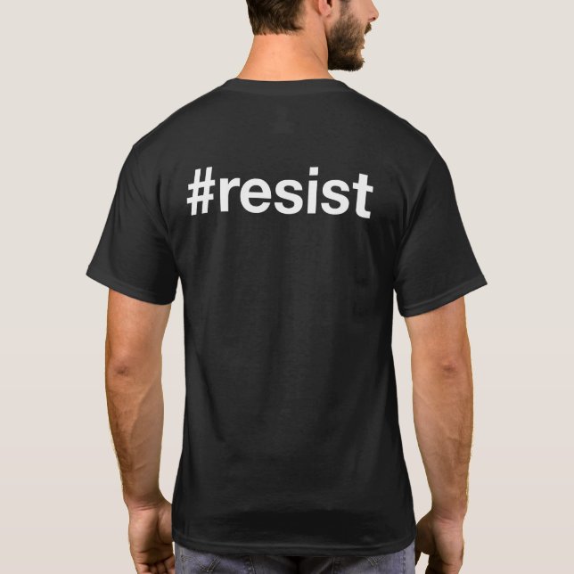 (tvåsidig) #resist, t-shirt (Baksida)