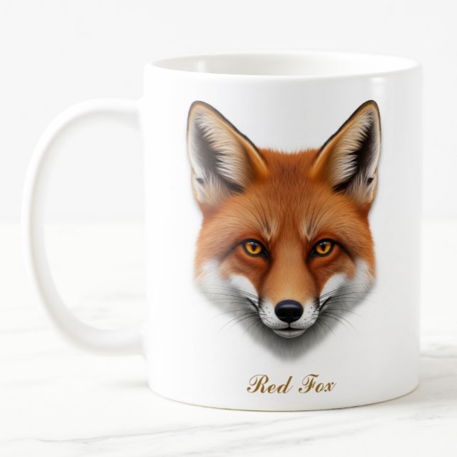 Tvåsidig rödfoxkaffedesign i Mugg (Skapare uppladdad)