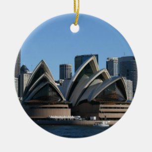 Tvåsidig Sydney prydnad Julgransprydnad Keramik
