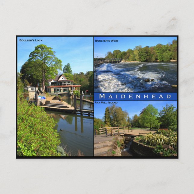 Tvåsidig vyvykort för Maidenhead Vykort (Framsida)