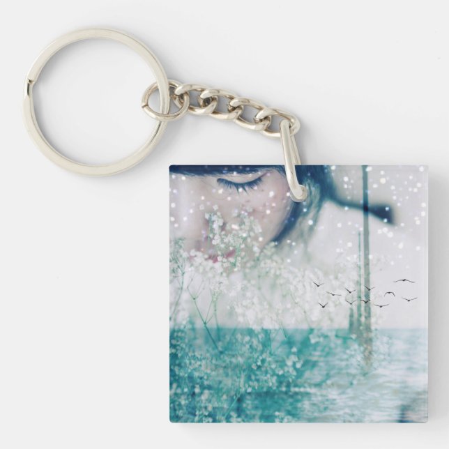 Tvåsidigt hav för vit för smaragdflickagrönt (Framsidan)