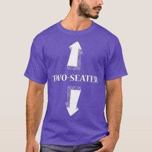 Tvåsitsig rolig vuxenhumor populär citat t shirt