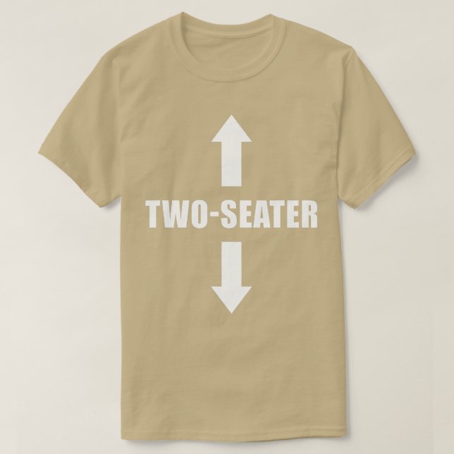 TvåSittplatser funny T Shirt (Design framsida)
