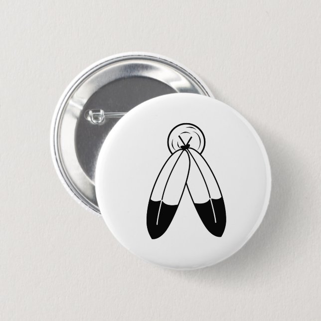 Tvåspirit-Flagga Knapp (Framsida & baksida)