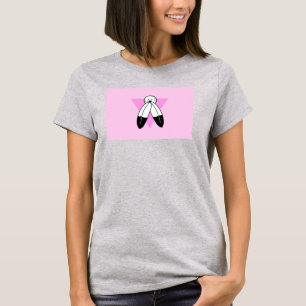 Tvåspirit Rosa Triangle-Flagga T Shirt