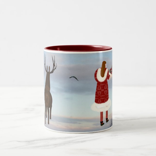 Tvåspråkig Lee Maries Kreativa Design  Två-Tonad Mugg (Center)